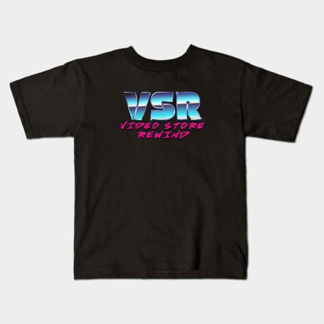 No static Kids T-Shirt by VideoStoreRewind